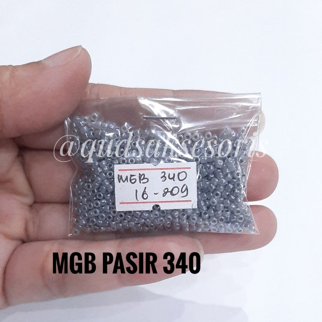 Mote payet pasir MGB Jepang Asli seri abu dan metalik