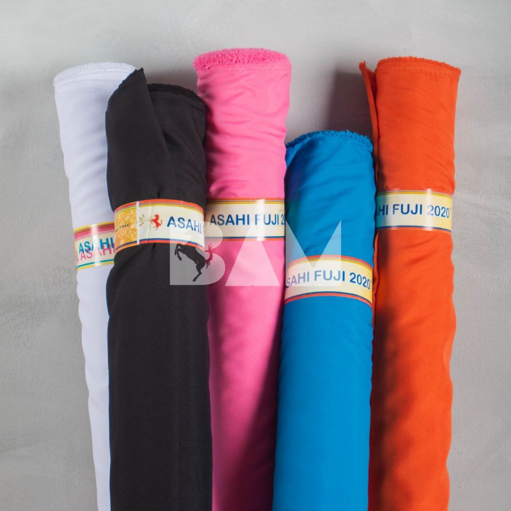 (per satu roll) ASAHI FUJI - Kain Furing / Pelapis Baju Premium - Bahan Kerudung / Dekorasi