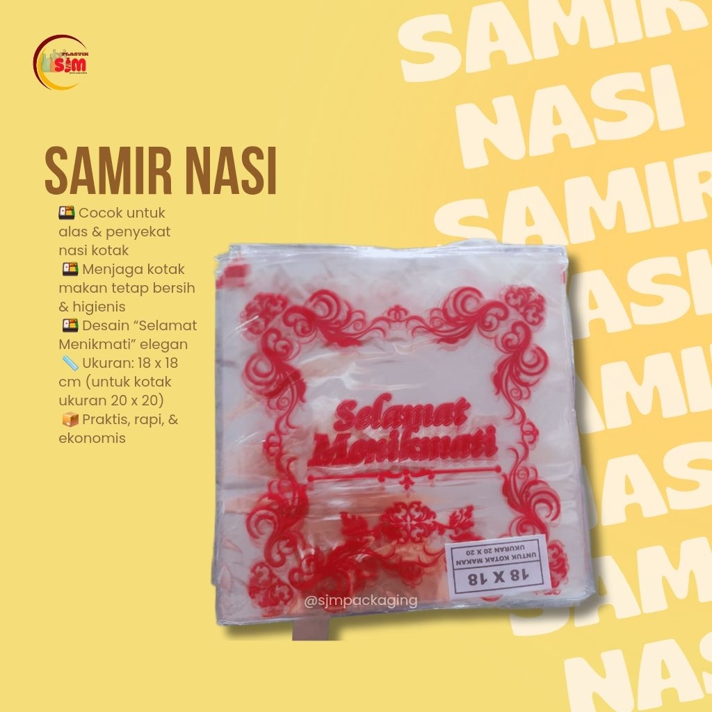 OPP Plastik Samir Selamat Menikmati 18x18