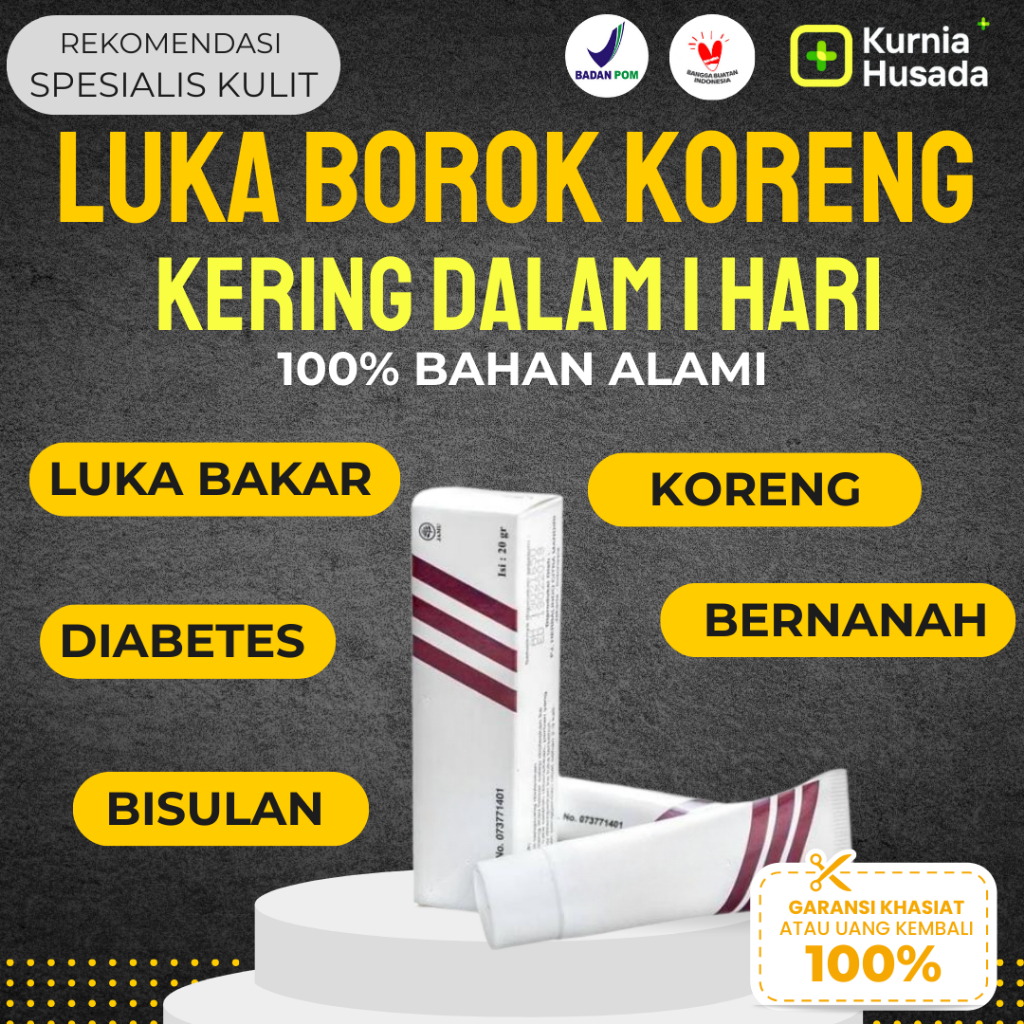 Salep Pengering Borok Luka Bernanah Basah Cacar Air Diabetes Korengan Koreng Paling Ampuh