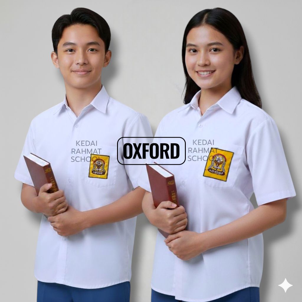 Baju Seragam Sekolah SMP MTS Bahan Oxford Super Tebal Pendek Merk Martin Jumbo Big Size
