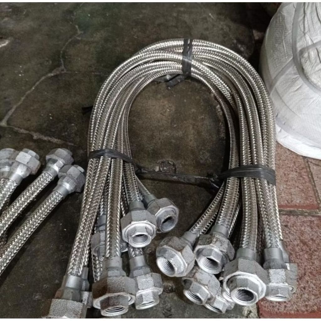 Selang Gas Flexible Ukuran 3/4"inch+water mur