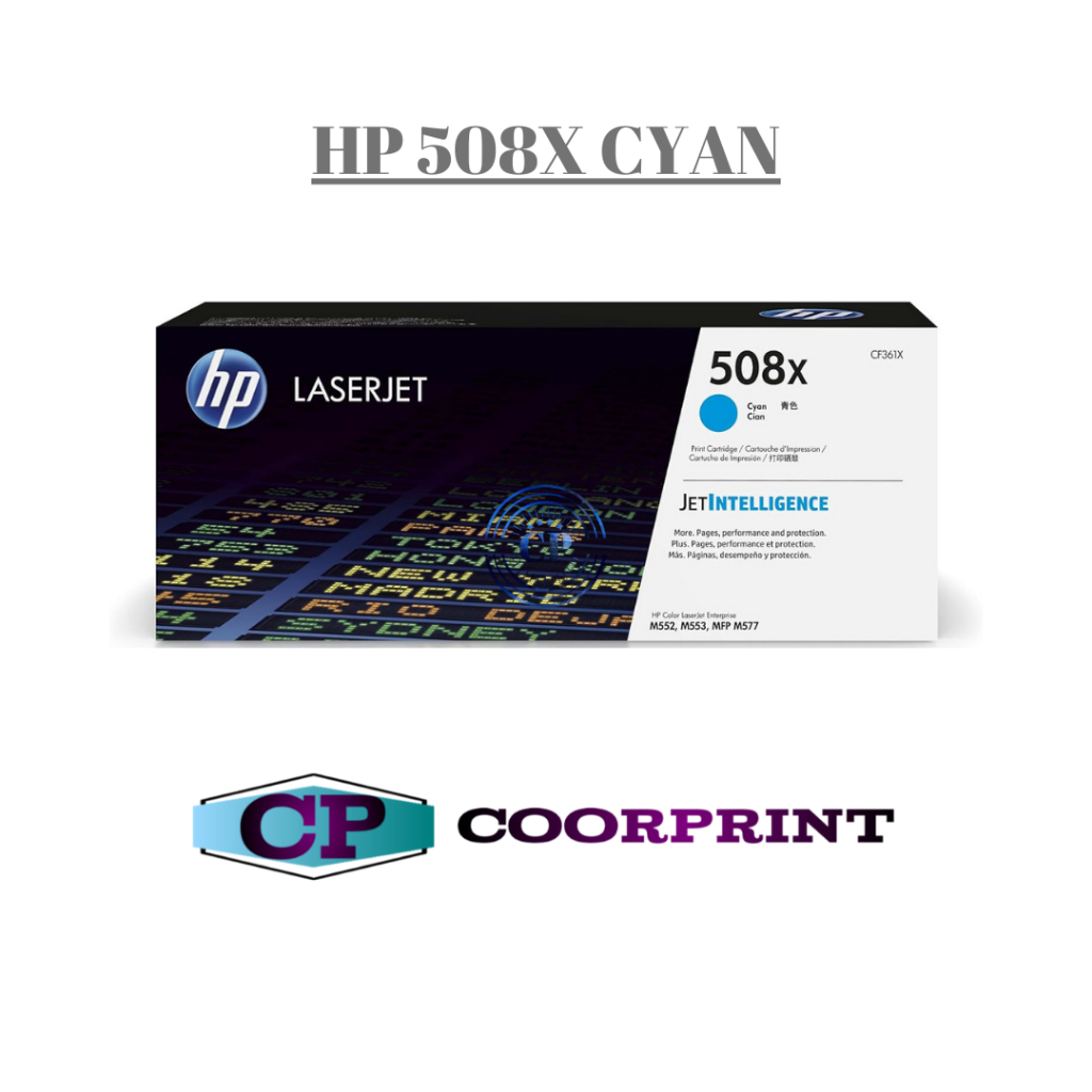 HP 508X High Yield Cyan Original Laserjet Toner Cartridge {CF361X}