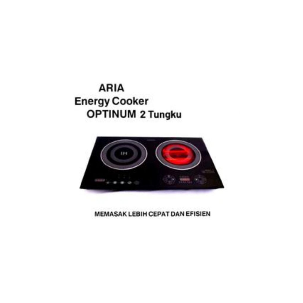 ARIA ENERGY COOKER OPTIMUM - KOMPOR LISTRIK 2 TUNGKU HEMAT LISTRIK