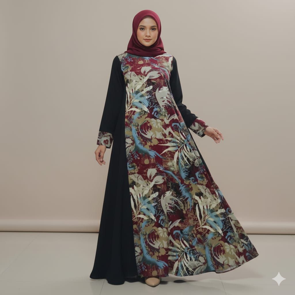 GAMIS TERBARU BRAND LOKAL PREMIUM WF-DRES WF-GAMIS WANITA MOTIF NEW