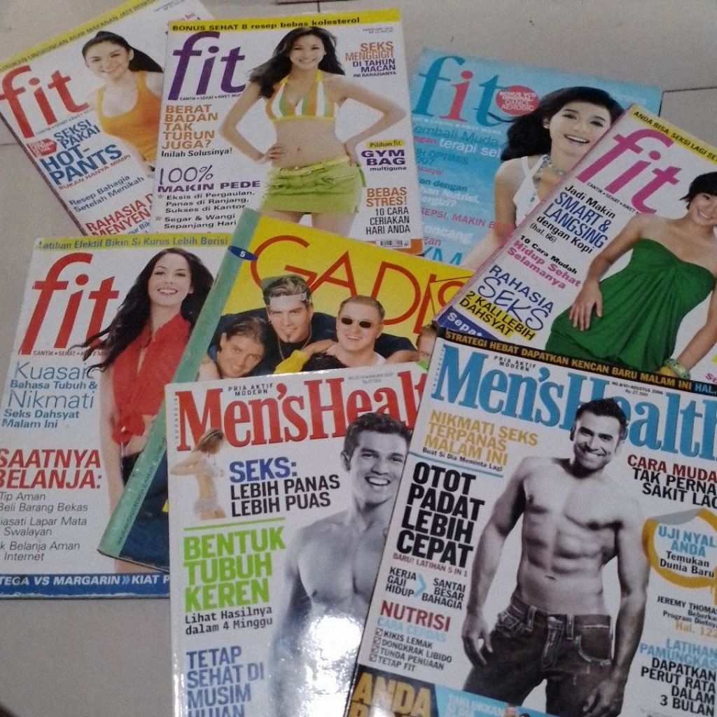 MAJALAH FIT / MAJALAH MEN'S HEALTH / MAJALAH GAYA HIDUP