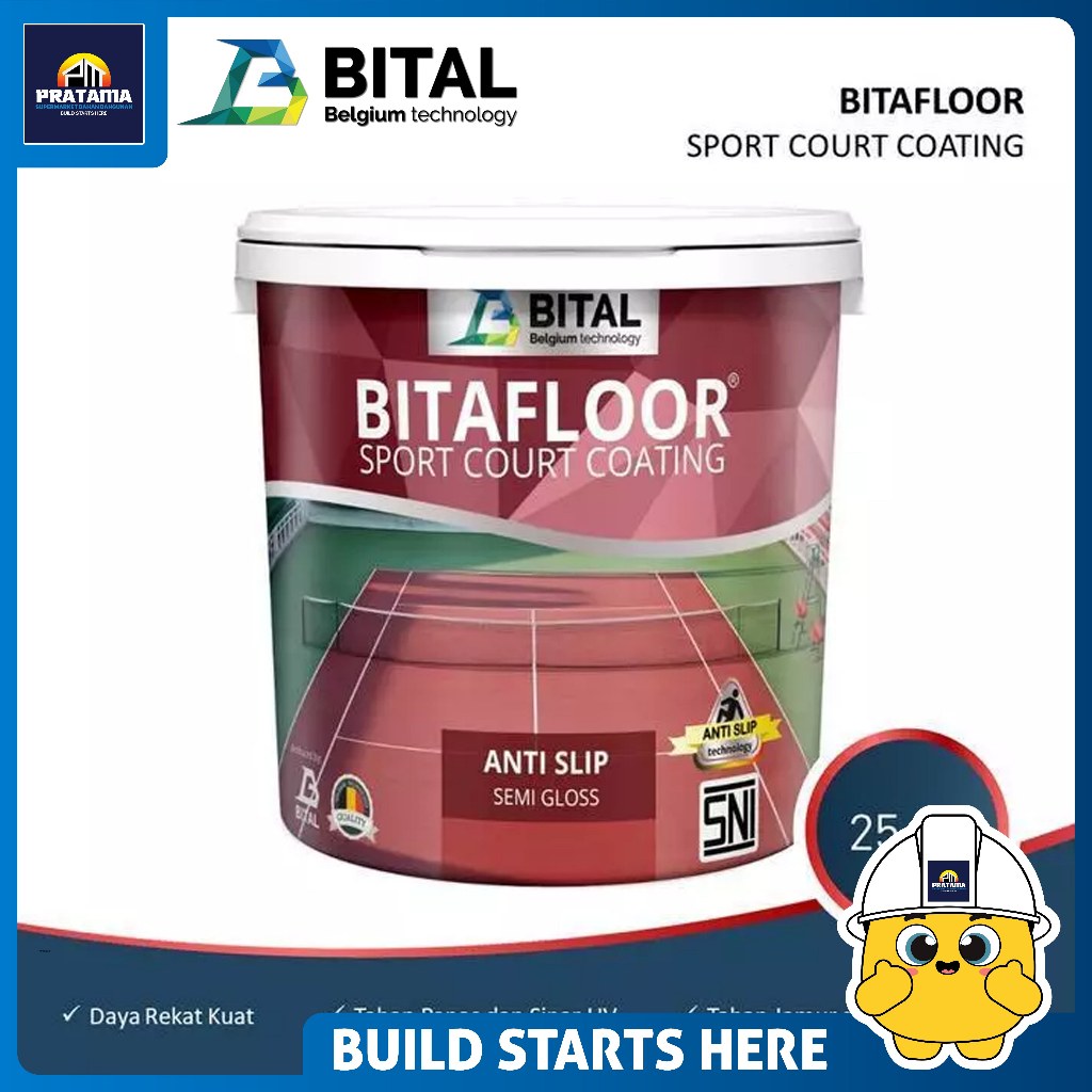 BITAL - BITAFLOOR CAT LAPANGAN BASE RED 5KG