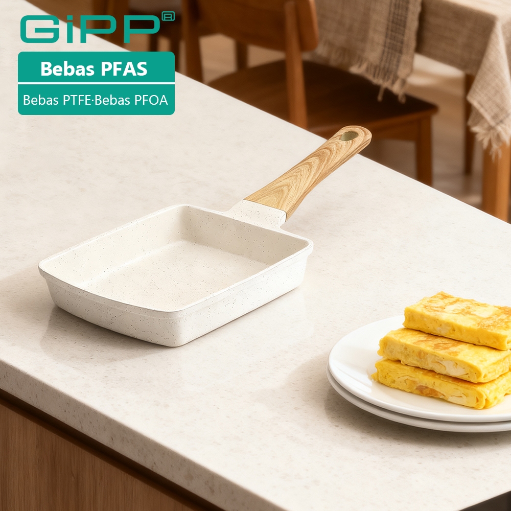 GiPP Omelette Non-Stick Fry Pan Bebas PFAS & PTFE & PFOA