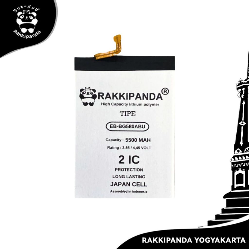 Baterai HP Rakkipanda EB-BG580ABU SAMSUNG Galaxy M20 / M30 Batre Bergaransi