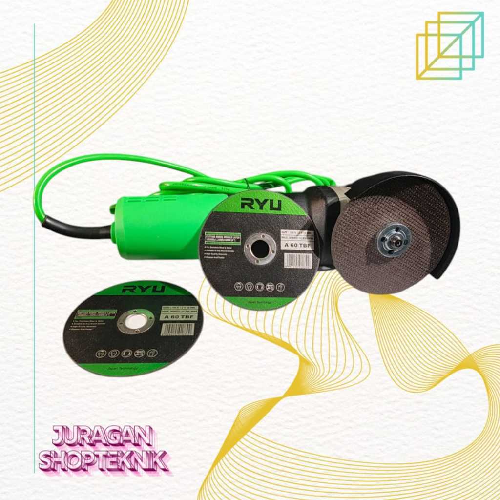 MESIN GERINDA TANGAN RYU RSG 100-6 ANGLE GRINDER RYU RSG100-6