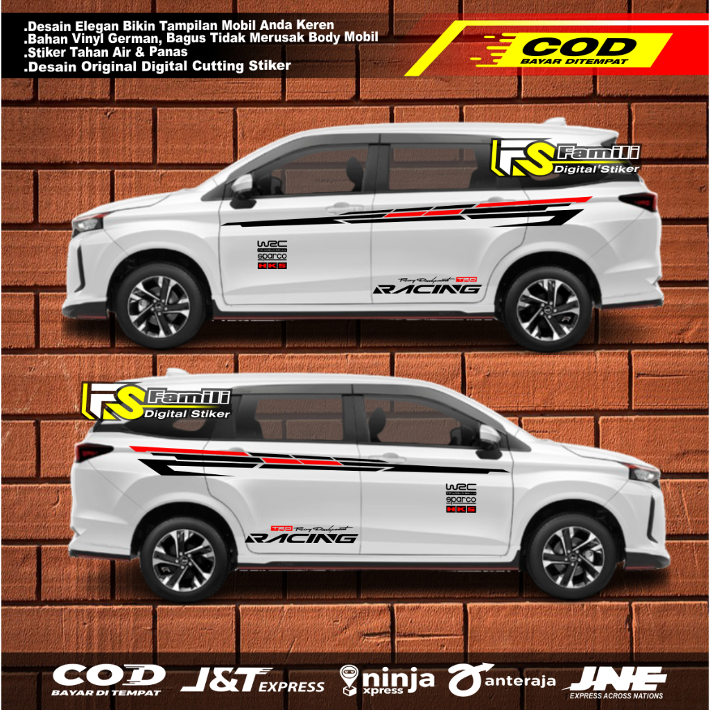Stiker Mobil Xenia Hitam Lama Sticker Daihatsu Xenia Simple