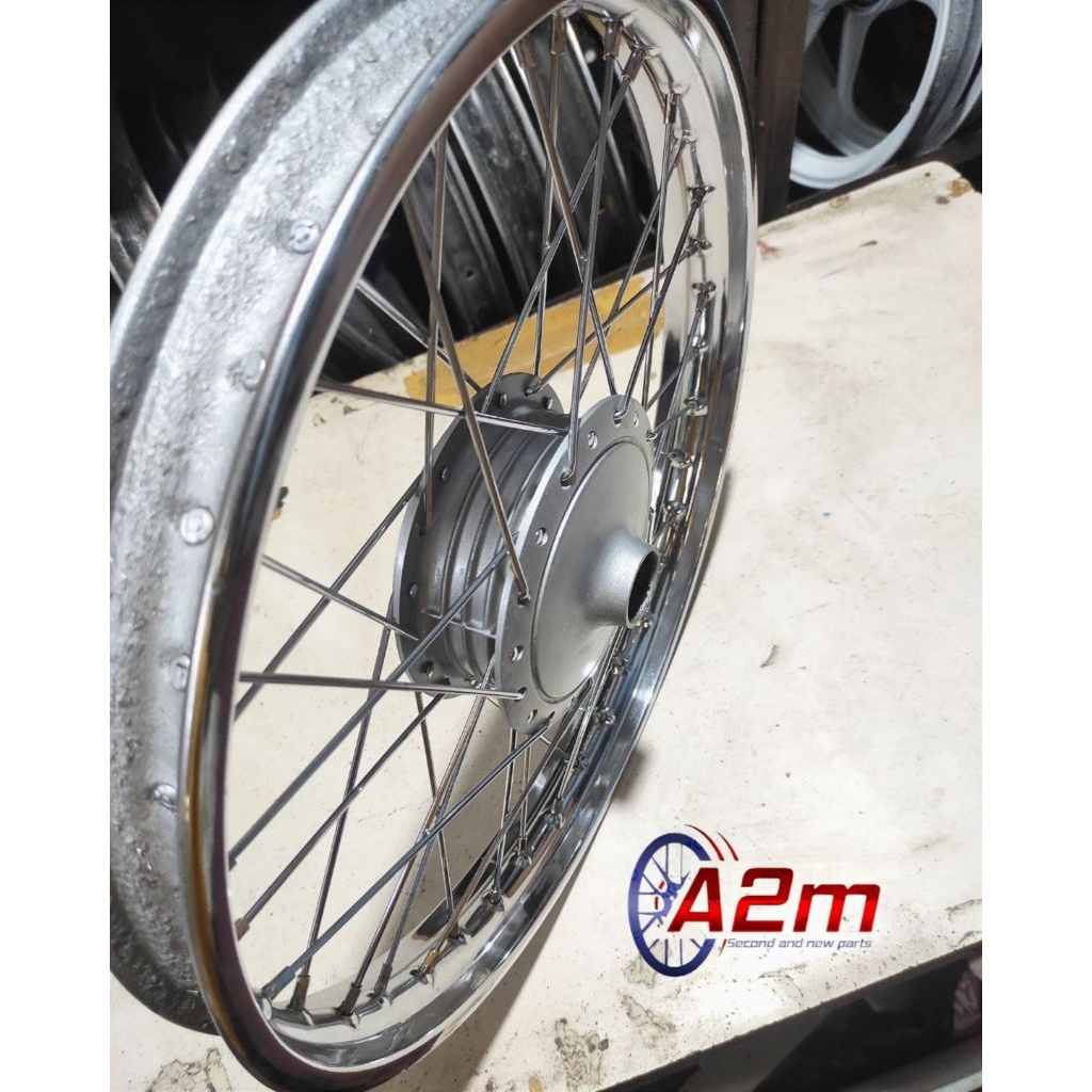 Veleg Velg DEPAN Ruji Tromol Motor Suzuki Smash Tornado GX Suzuki RC 100 Bravo SECOND/BEKAS COPOTAN