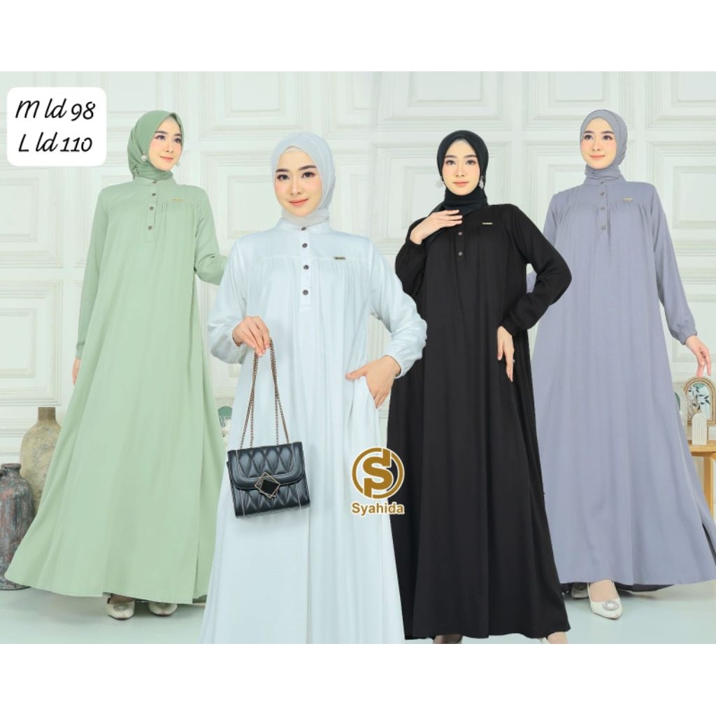 dress syahida silang belakang