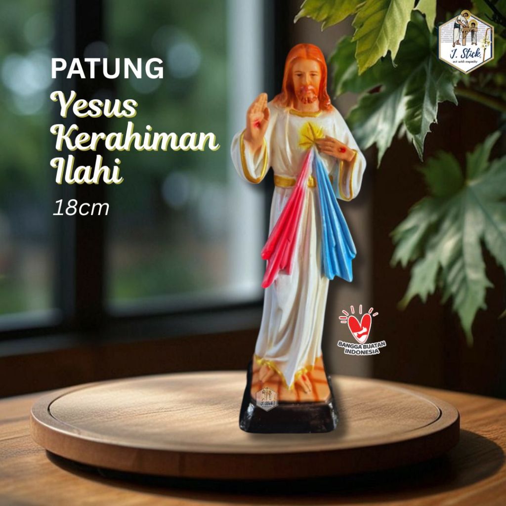 PATUNG YESUS KERAHIMAN ILAHI 18CM