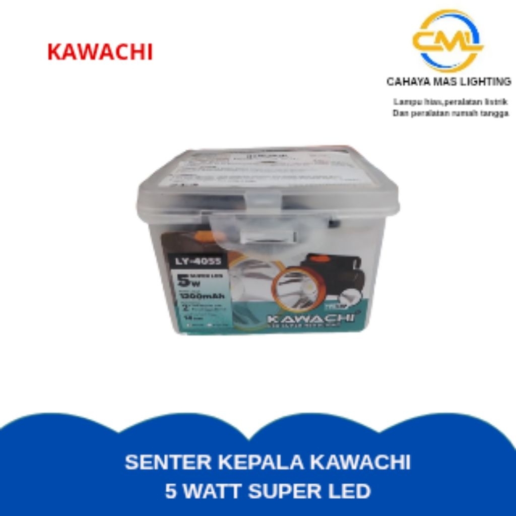 senter kepala 5 watt super led Kawachi
