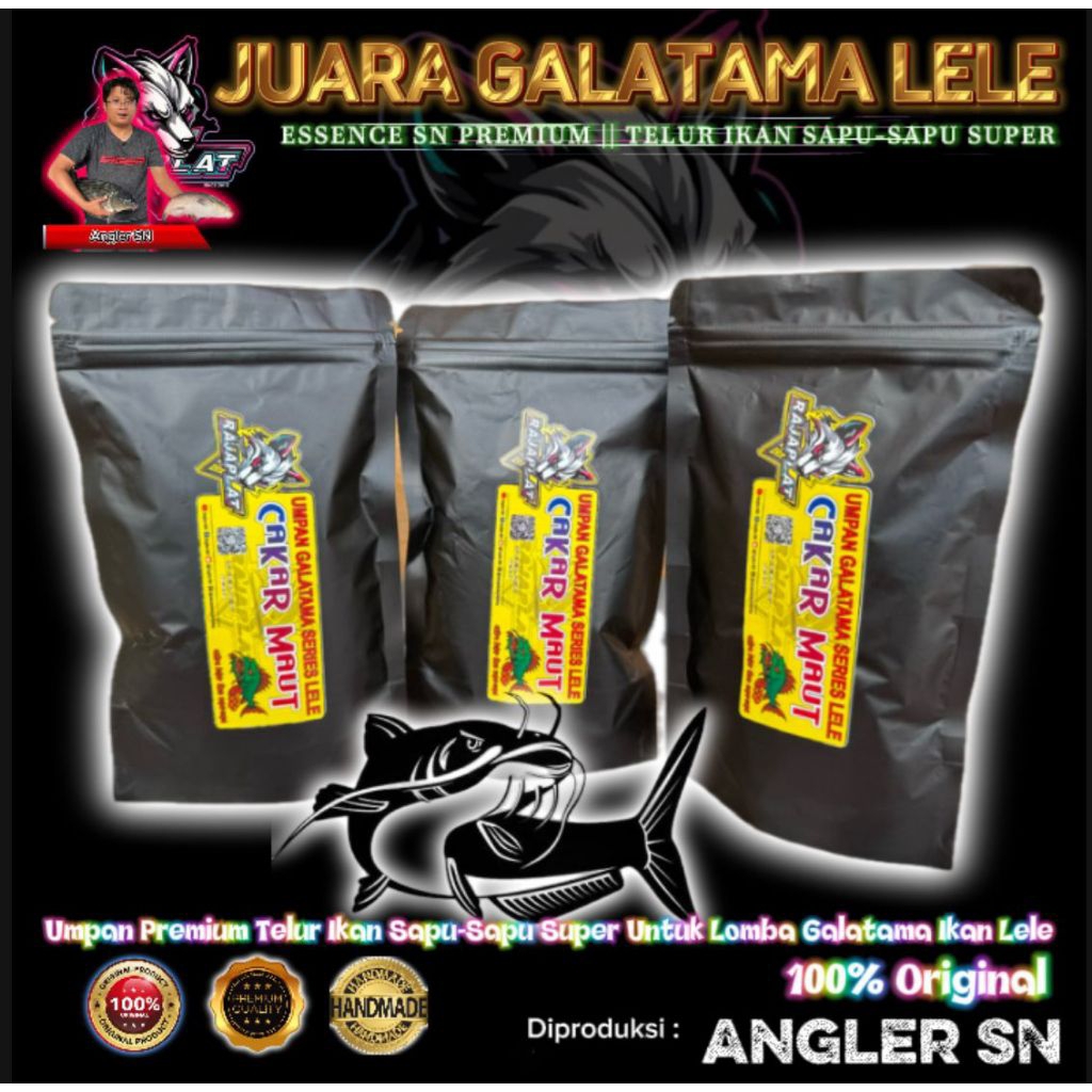 CAKAR MAUT || Umpan pelet Galatama ikan lele dari telur ikan cakaramut, umpan premium galatama lele,