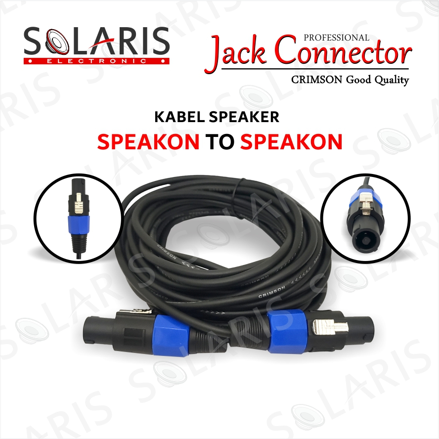 Kabel Speaker Jack Speakon to Speakon Audio Crimson