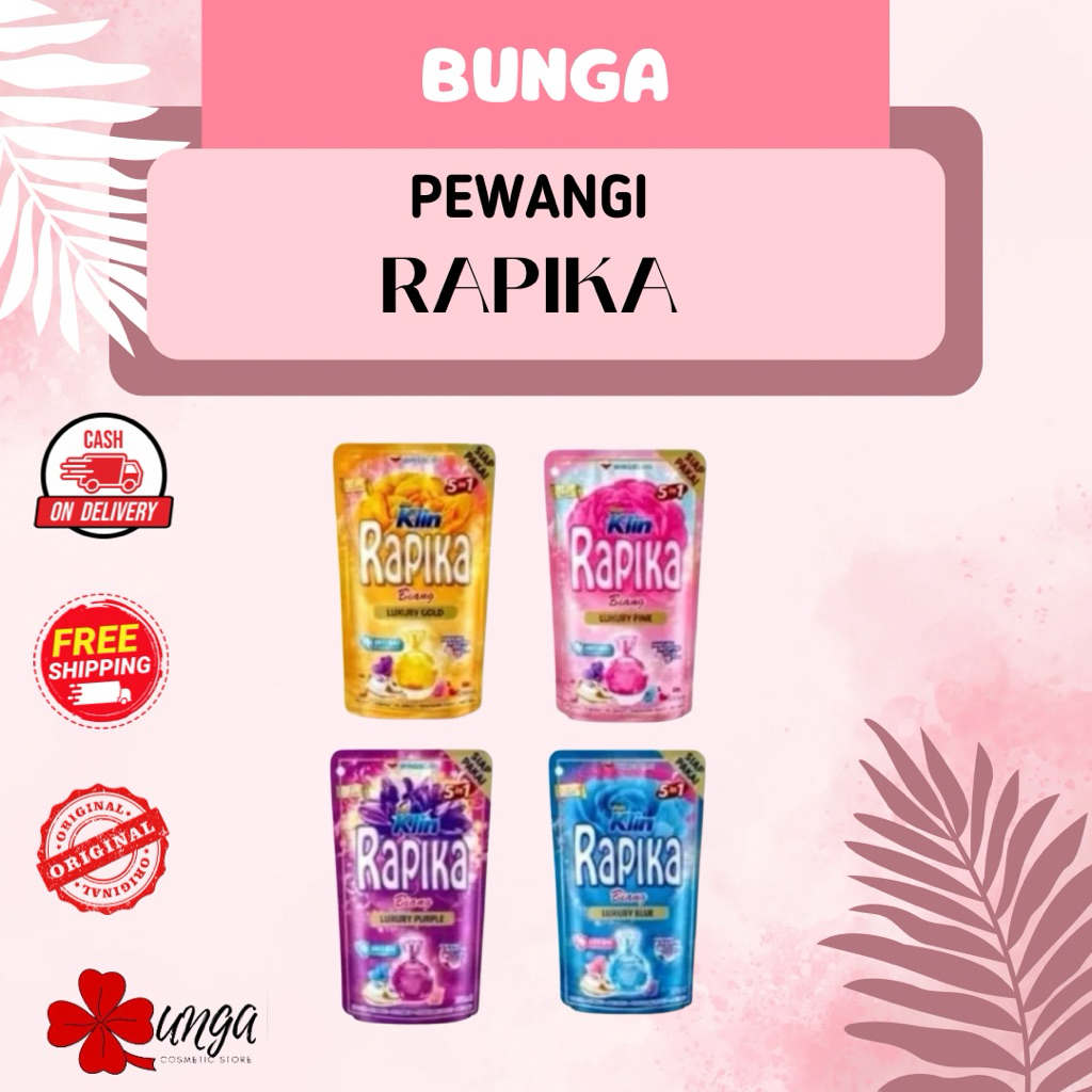 BUNGA - (250ml) Rapika Pelicin Pakaian / Rapika Pengharum Pakaian / Rapika Pelicin Baju