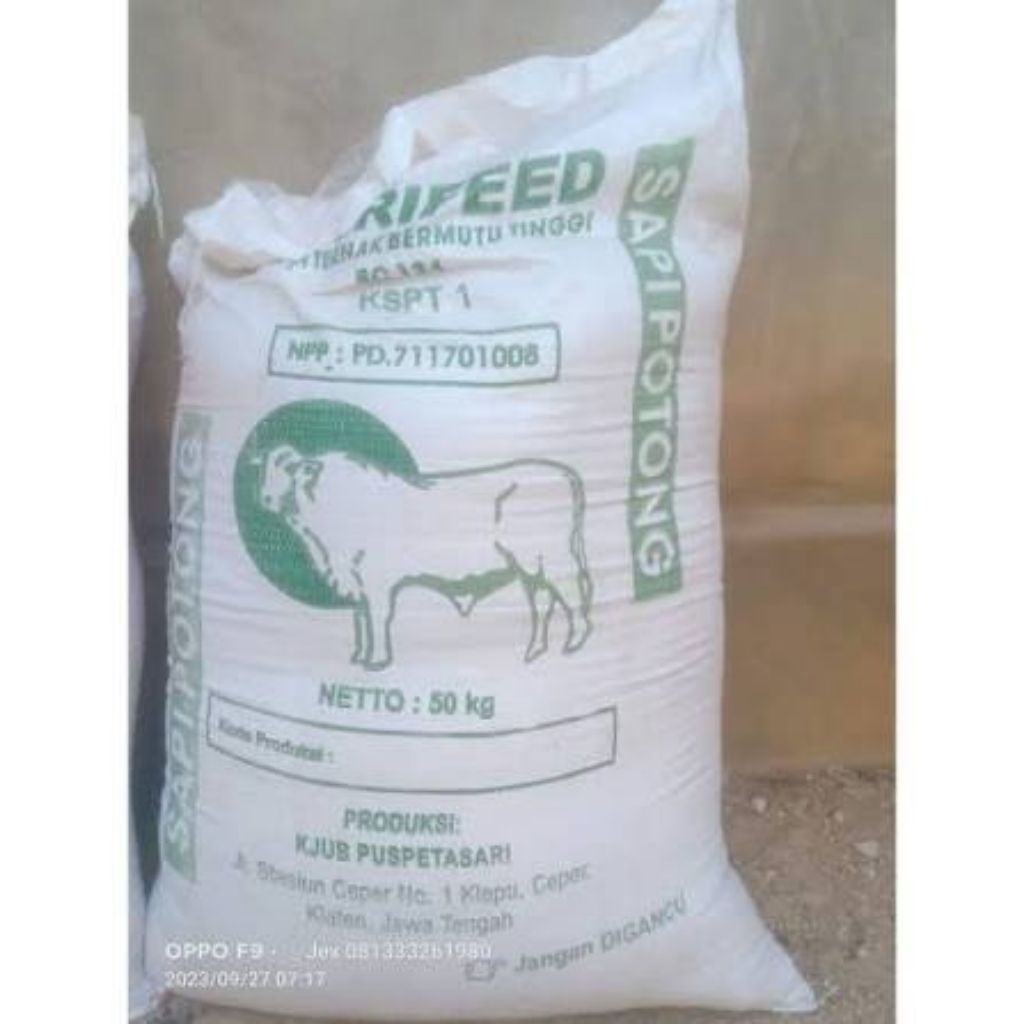 1 zak 50kg nutrifeed konsentrat pakan ternak kambing, sapi, domba dll