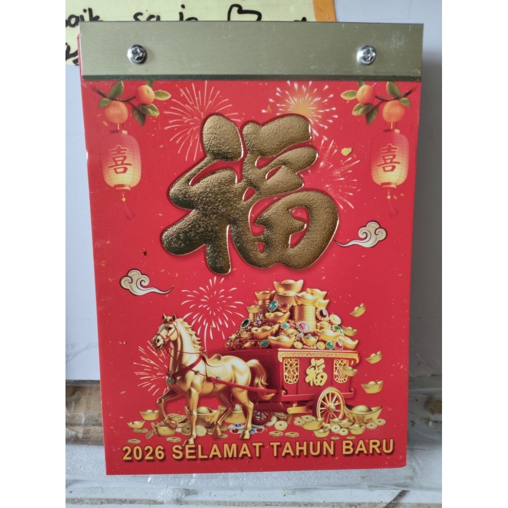Kalender harian Kalender sobek china kalender 2026