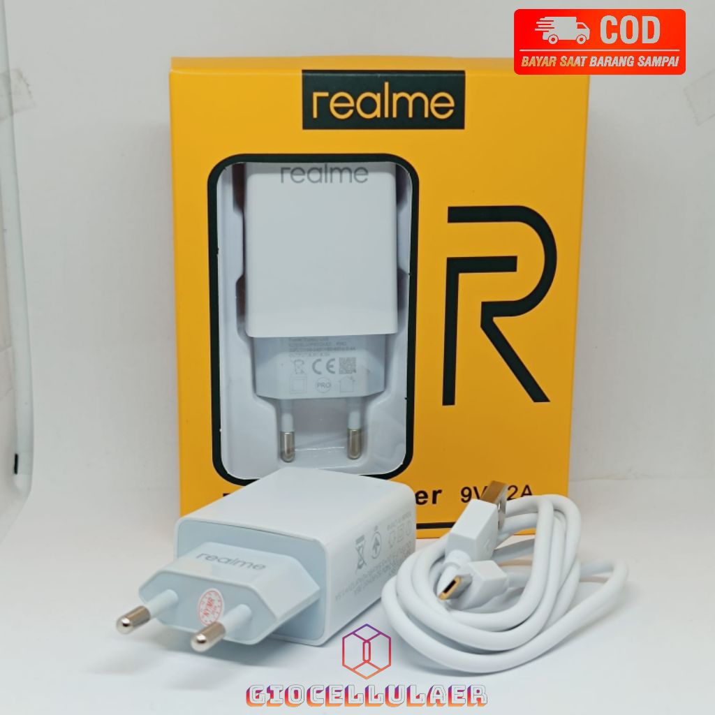 CHARGER CAS CASAN MICRO USB REALME C1/ REALME C2/ REALME 3/ REALME C11 TRAVEL CHARGER ORIGINAL
