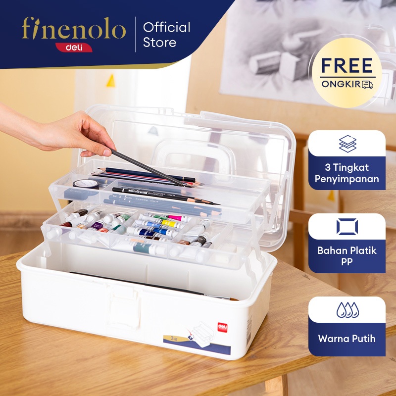 Deli Large Art Toolbox / Kotak Peralatan Seni Besar 68302 68303