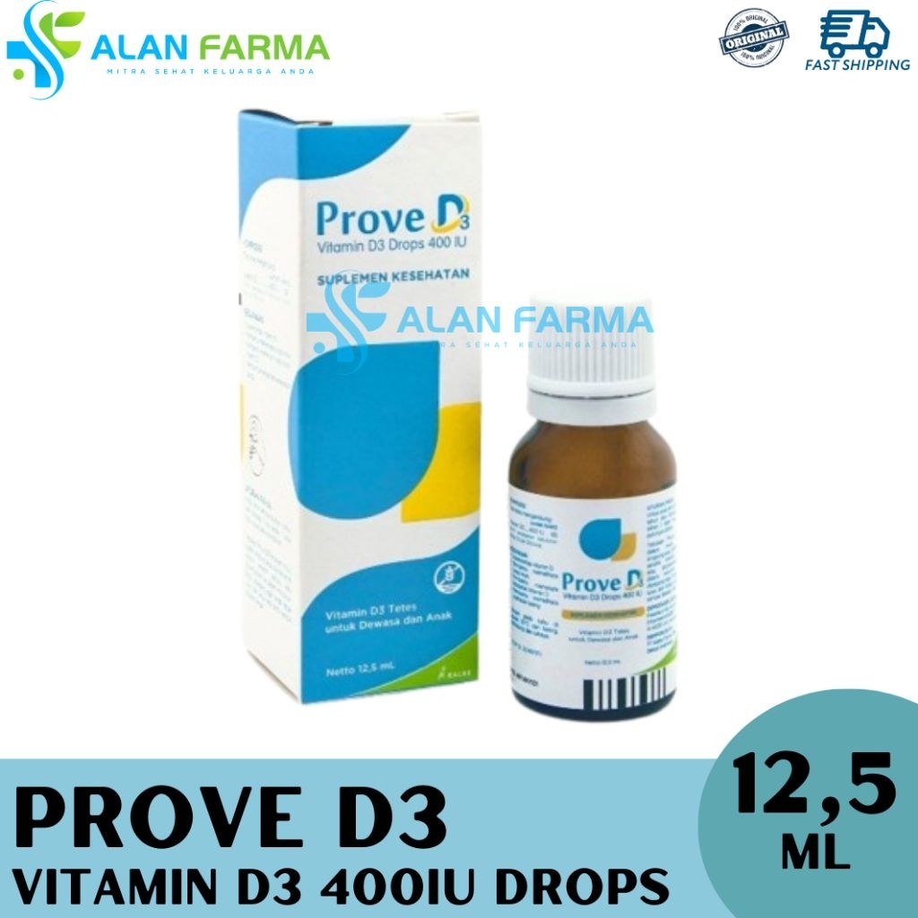 (ORIGINAL 100% EXP TERBARU 06/2027) Prove D3 Drop | Prove D3 Drops 400 iu | Prove D3 Drop | Vitamin 