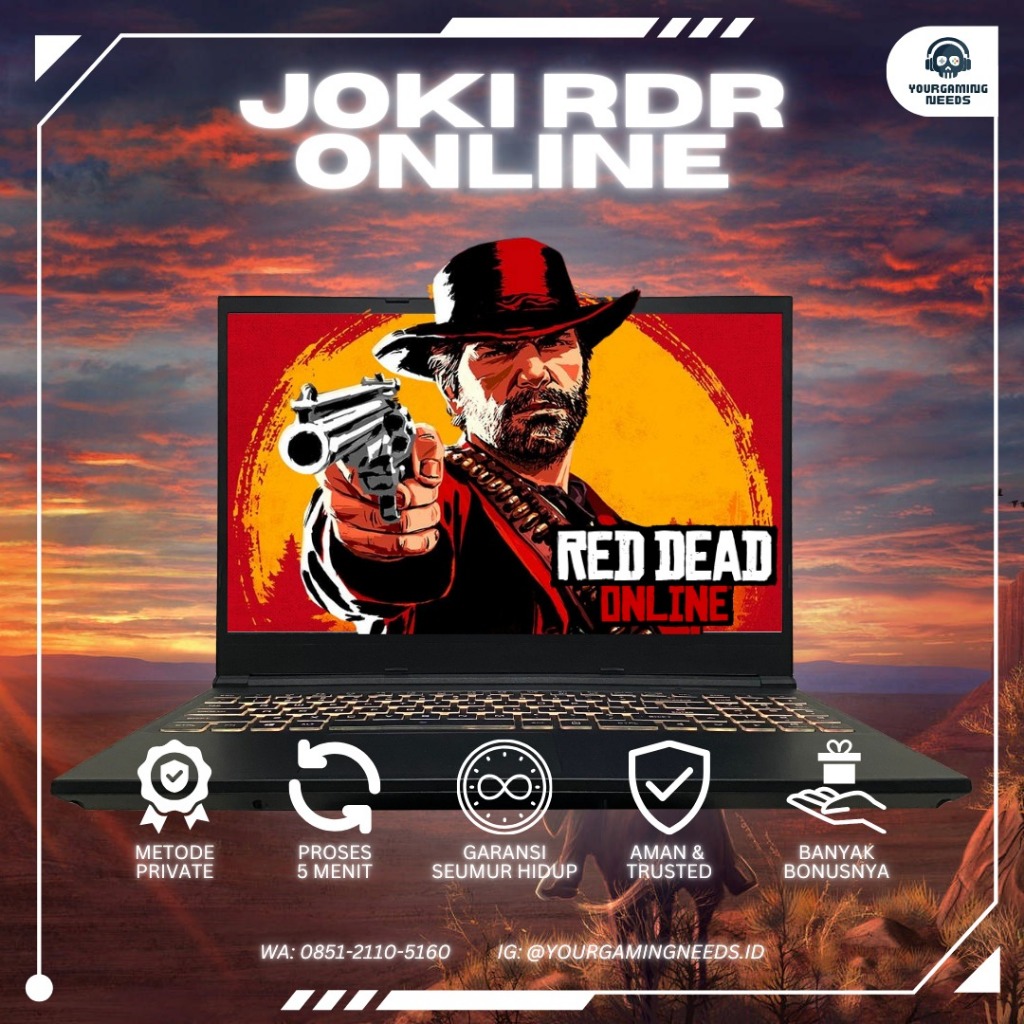 (GARANSI) Uang Red Dead Redemption 2 Online Money PC RDR 2 Cash Gold Rank Unlock