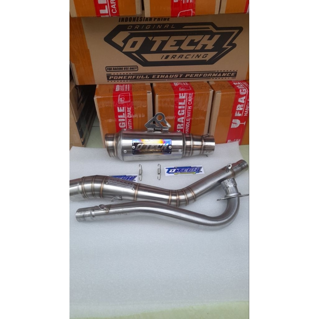 Knalpot motor Racing knalpot racing otech racing knalpot motor vega revo supra x125 warna titan full