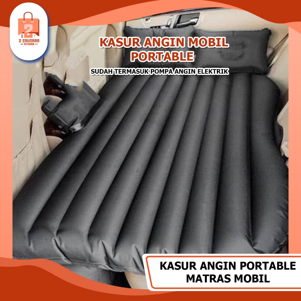 Matras Mobil Portable - Kasur Angin Mobil Anak SUV, MPV, Sedan & Dapat Dicuci - Termasuk Pompa Angin
