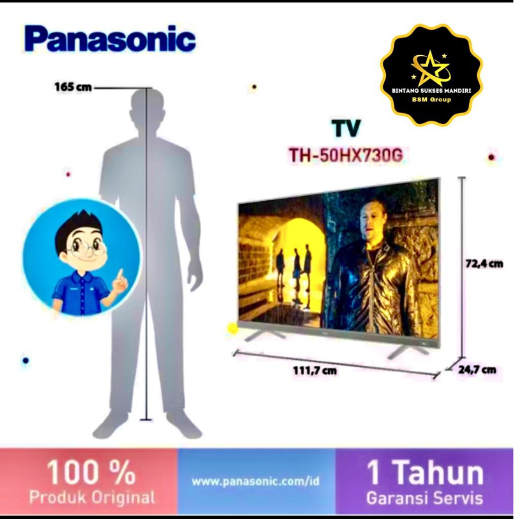 Panasonic TV 50 Inch TH-50HX730G | Android Smart TV | LED TV - TV Only