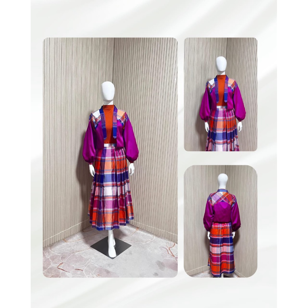 One Set Rok & Outer Etnik Tenun Sulsel - Fashion Etnik