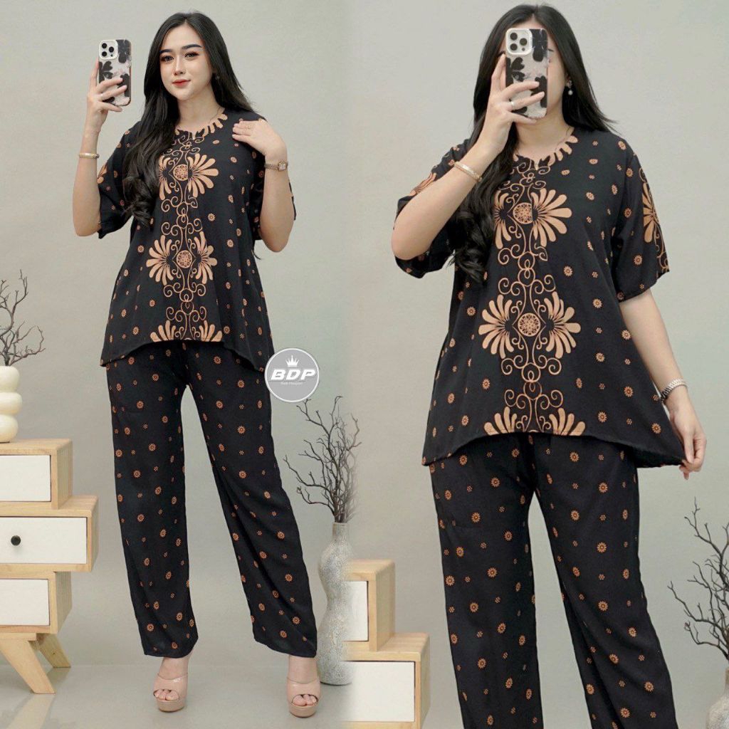Setelan Piyama Baju Tidur Arab | Piyama Arab Resleting Depan | One Set Rayon