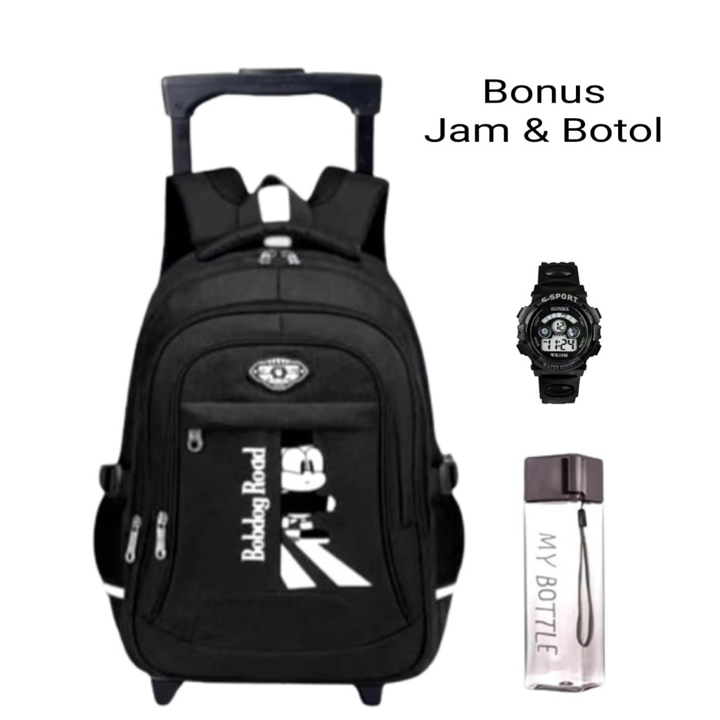 Bisa cod tas troli tas dorong anak superhero tas troli - tas troli anak