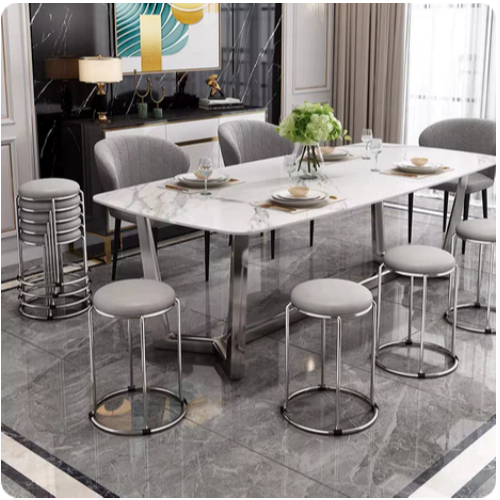 Kursi Cafe Bulat Kursi Besi / Kursi Bulat Bangku Baja / Kursi Bulat Premium / Kursi Tamu Besi Dapat 