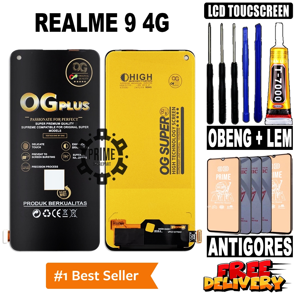 LCD REALME 9 4G ORIGINAL OEM LCD TOUCHSCREEN REALME 9 4G FULLSET