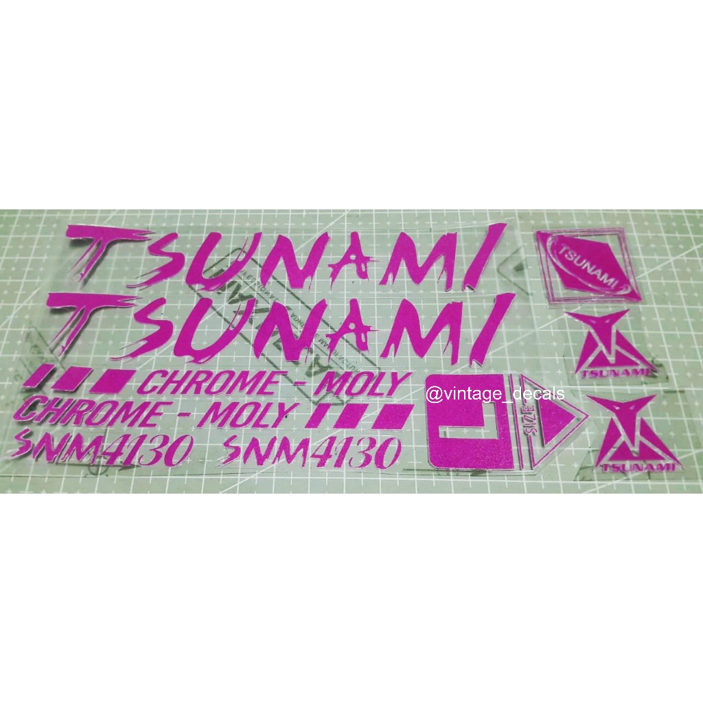 sticker decal sepeda TSUNAMI snm4130 snm100