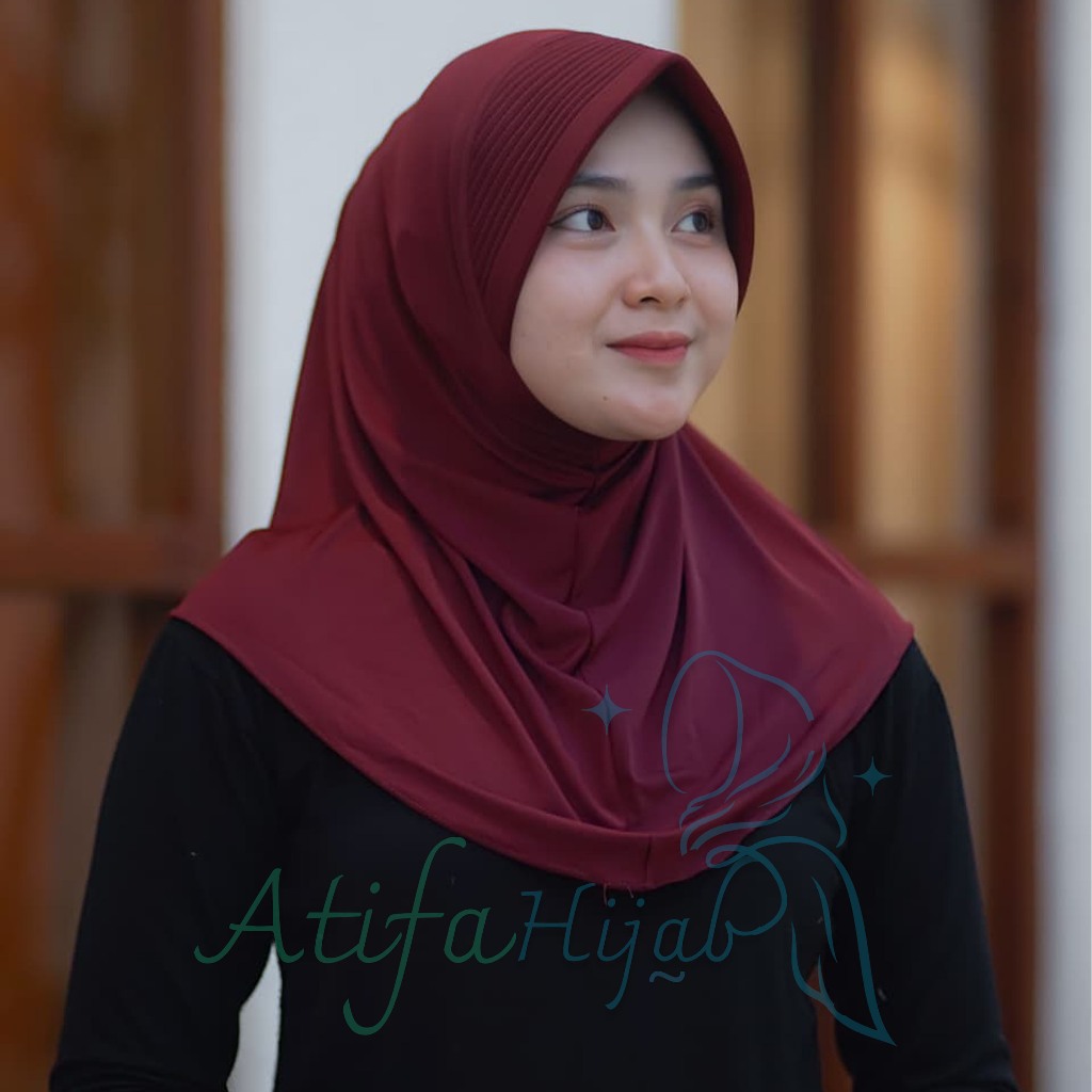 Bergo Sport Pet Tebal Ukuran S | Jilbab Instan Jersey Premium | Kerudung Sport Pet Tebal S
