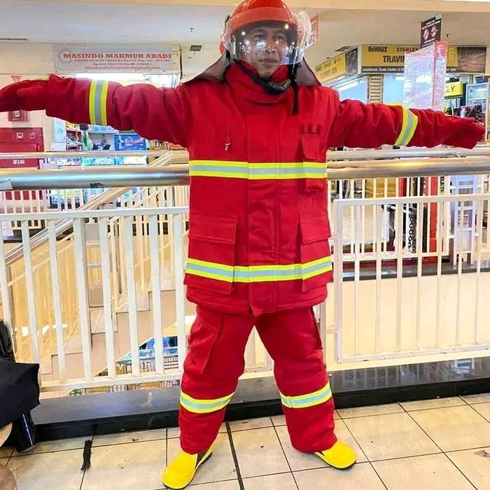 SET BAJU PEMADAM KEBAKARAN LENGKAP SETELAN PEMADAM BERKUALITAS