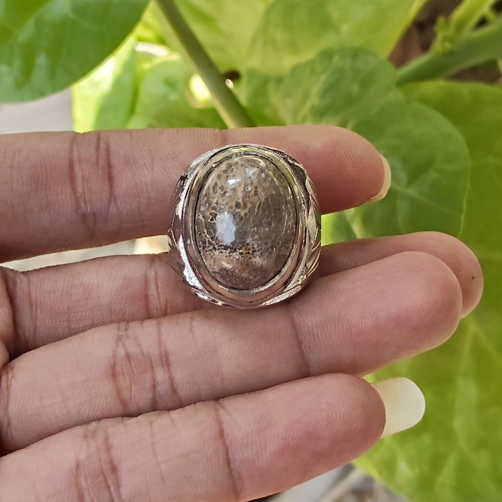 CINCIN PRIA BATU ANTI WISA SERAP RACUN RING ALPAKA SUPER