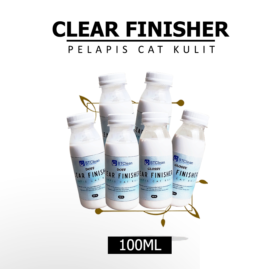 Finisher Vernis Cat Leather Paint Kulit Sintetis Glossy Pelindung Cat Kulit Pelapis Akhir Cat Kulit 
