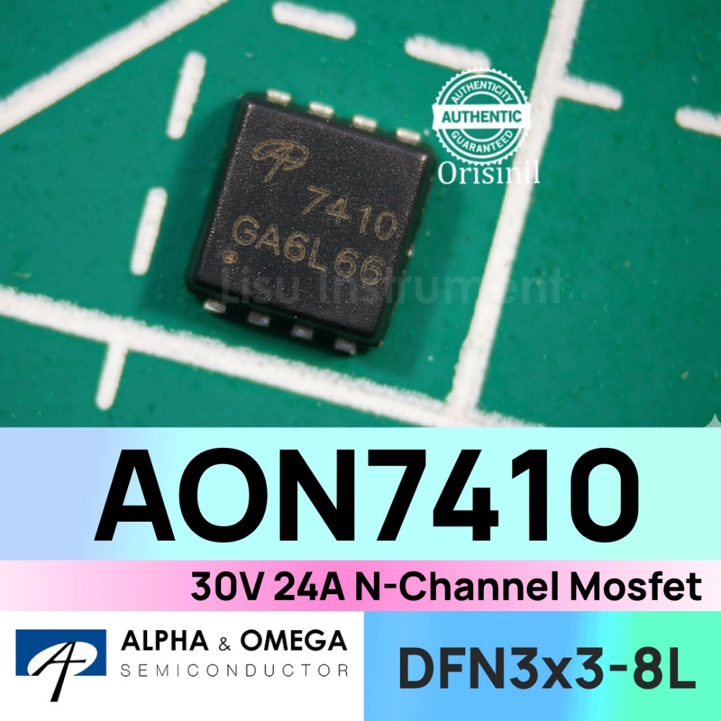 AON7410 30V 24A N-Channel Mosfet 7410 DFN3x3 Alpha & Omega ORIGINAL