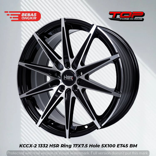 velg mobil new avanza ring 17 two tone | pelek hsr kccx-2 original r17 termurah