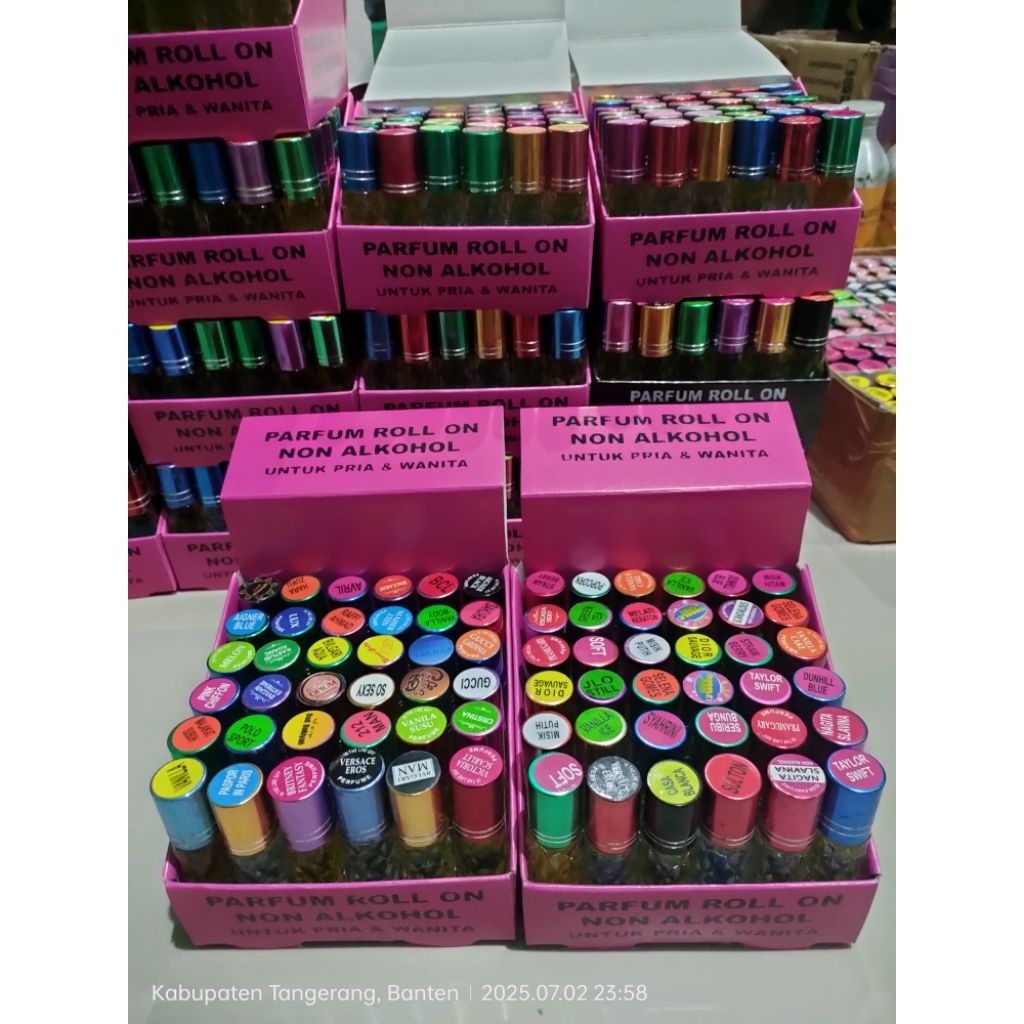 Bibit Parfum Roll On 10ml Non Alkohol – Wangi Standart, Tahan Lama free tatakan dus parfum
