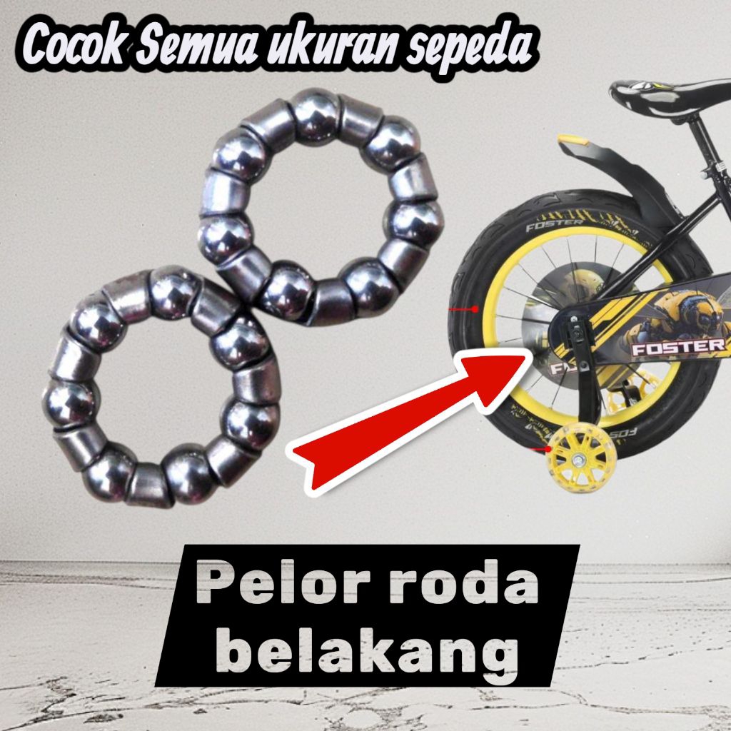Pelor roda belakang sepeda anak semua ukuran