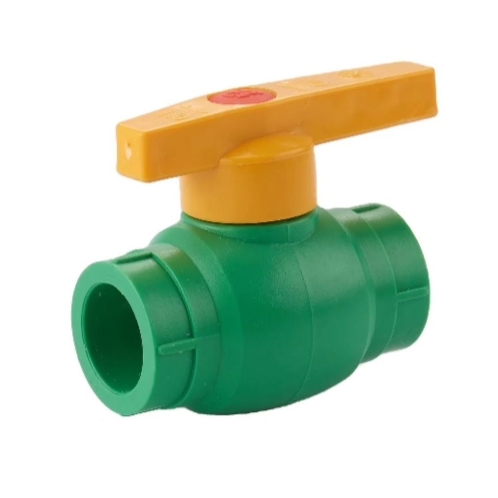 Ball Valve PPR 2-1/2 inch Gagang Kuning Brass Ball Valve PPR 75mm Gagang Kuning Ball Valve 2.5 inch 
