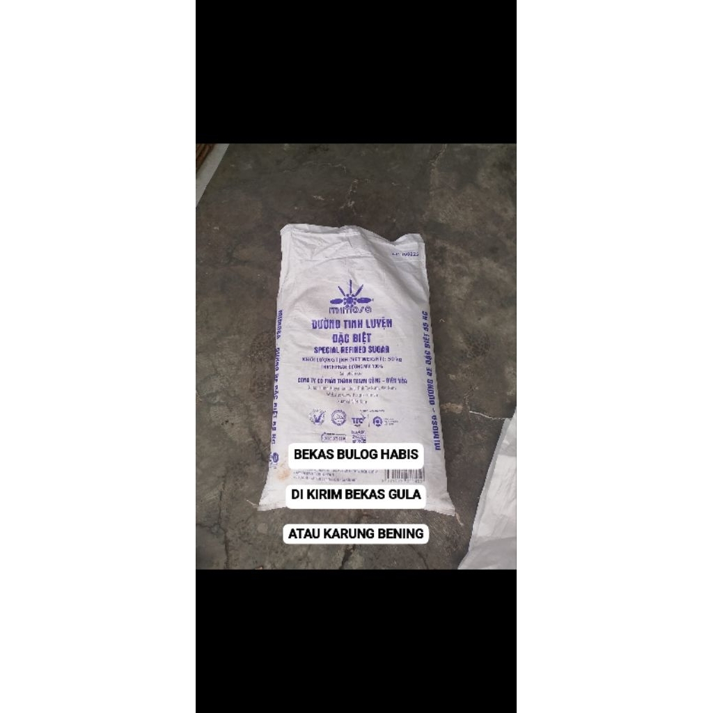 karung bekas beras bulog 50KG tebal