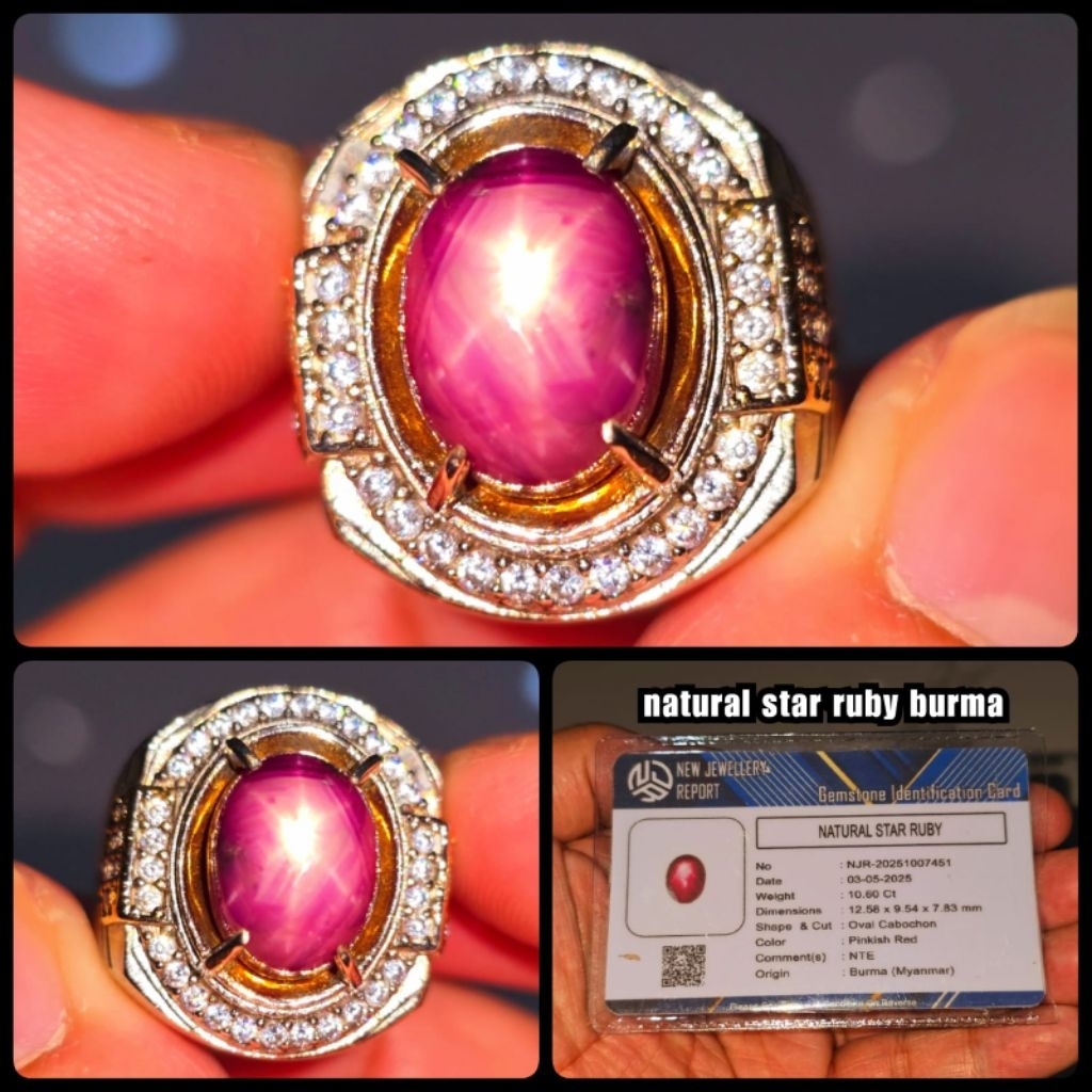 STAR RUBY ASLI BURMA MYANMAR ( STAR TAJAM PAYUNG )