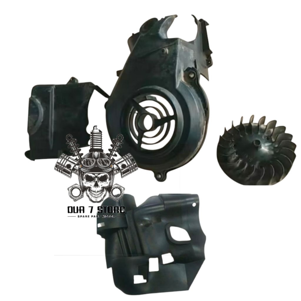 cover tutup blok mesin mio sporty mio smile mio soul fino karbu ori bekas