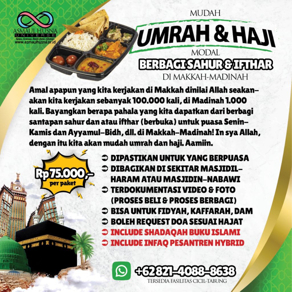 Paket Sahur & Ifthar di Tanah Suci Berhadiah